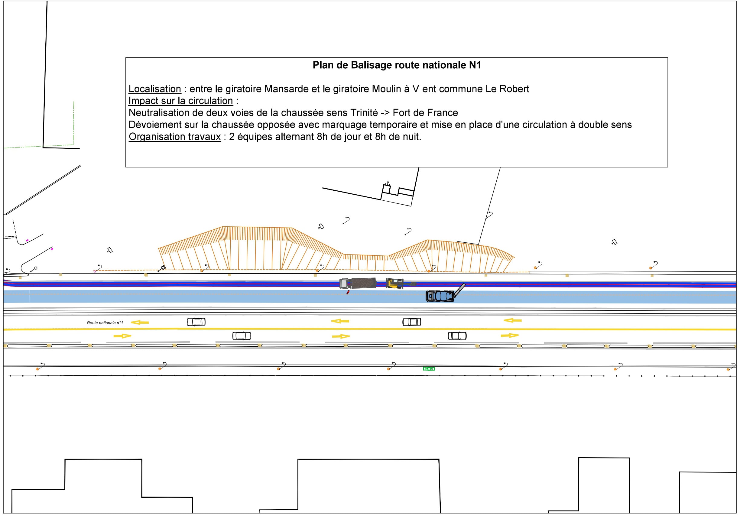 Plan de balisage route nationale N1 Septembre 2026